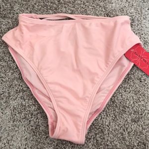 Blush High Waist Swim Bottoms